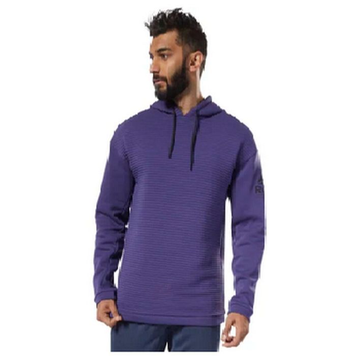 Sudadera con Capucha Hombre FLEECE OTH HOOD Reebok DY7802 Morado 0 Sudadera con Capucha Hombre FLEECE OTH HOOD Reebok DY7802 Morado 0