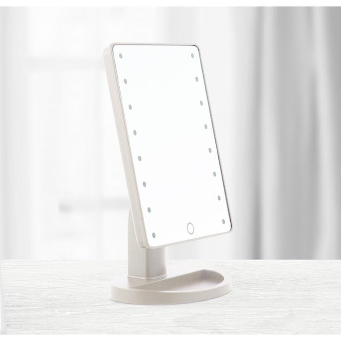 Espejo LED Táctil de Sobremesa Perflex InnovaGoods 0 Espejo LED Táctil de Sobremesa Perflex InnovaGoods 0