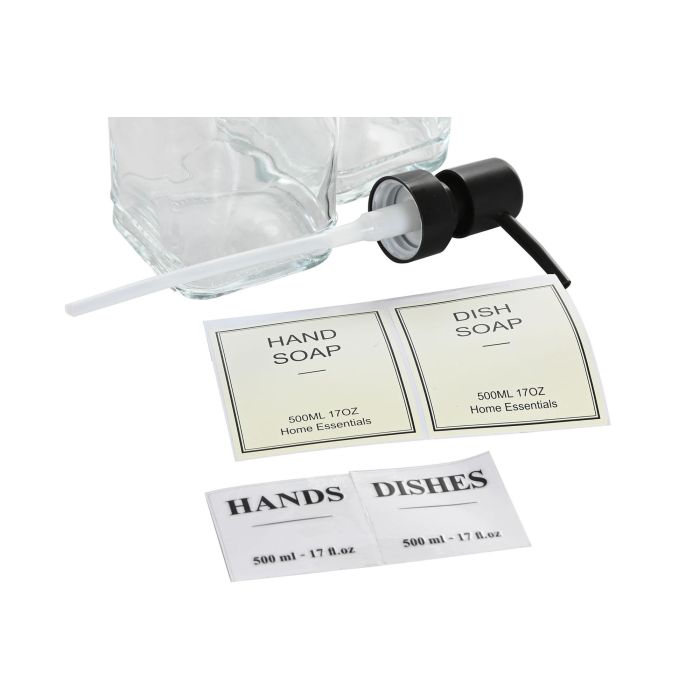 Dosificador Basicos DKD Home Decor Negro Blanco 8 x 22 x 21 cm Set de 2 (4 Unidades) 2 Dosificador Basicos DKD Home Decor Negro Blanco 8 x 22 x 21 cm Set de 2 (4 Unidades) 2
