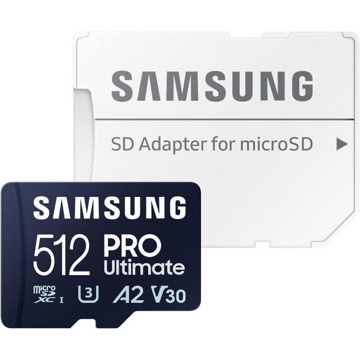 Samsung MB-MY512SA/WW Tarjeta de Memoria microSDXC Pro Ultimate 512GB 200MB/s Lectura 130MB/s Escritura UHS-I U3 V30 A2 con Adaptador SD 3 Samsung MB-MY512SA/WW Tarjeta de Memoria microSDXC Pro Ultimate 512GB 200MB/s Lectura 130MB/s Escritura UHS-I U3 V30 A2 con Adaptador SD 3