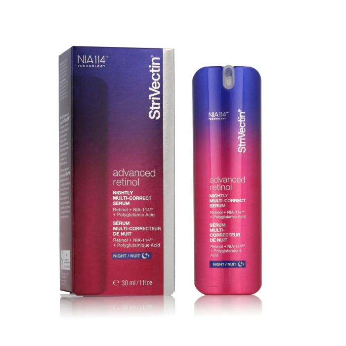 Strivectin ADVANCED RETINOL Sérum Noche Multicorrector Facial Antiarrugas Líneas Expresión y Arrugas Profundas Piel Radiante 30 ml 1