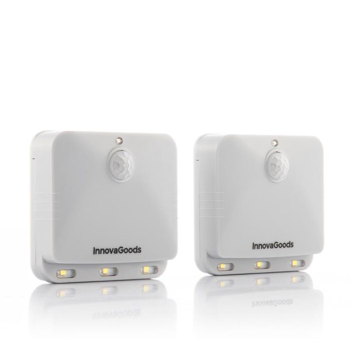 Luz LED con Sensor de Movimiento Lumtoo InnovaGoods 2 Unidades Luz LED con Sensor de Movimiento Lumtoo InnovaGoods 2 Unidades