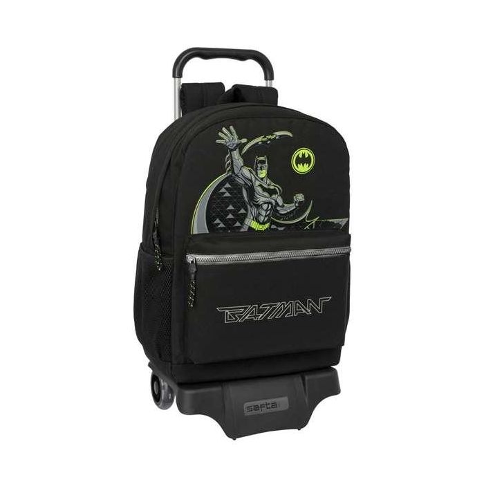 Mochila Escolar con Ruedas Batman Game over Negro 30 x 43 x 14 cm