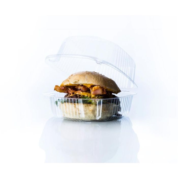 Set de 5 envases con bisagra para hamburguesas 13x6.9 cm Algon (24 Cajas) 2 Set de 5 envases con bisagra para hamburguesas 13x6.9 cm Algon (24 Cajas) 2