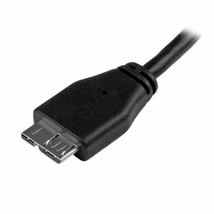 Cable USB a Micro USB Startech USB3AUB3MS Negro 1