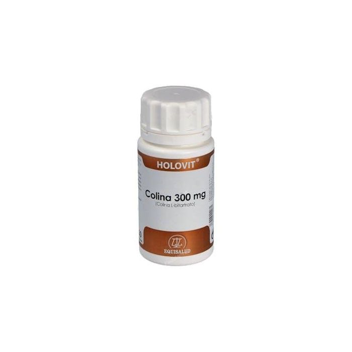 Holovit Colina 300 mg. 50 cápsulas. Ayuda al metabolismo normal de la homocisteína y lípidos. Función hepática normal.