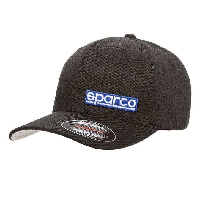 Sparco S01357NR2SM Gorra Flexfit Original Negra con Logo Bordado, Pico Plano y Diseño Elástico, Talla S-M, Ideal para Deportes de Motor Sparco S01357NR2SM Gorra Flexfit Original Negra con Logo Bordado, Pico Plano y Diseño Elástico, Talla S-M, Ideal para Deportes de Motor
