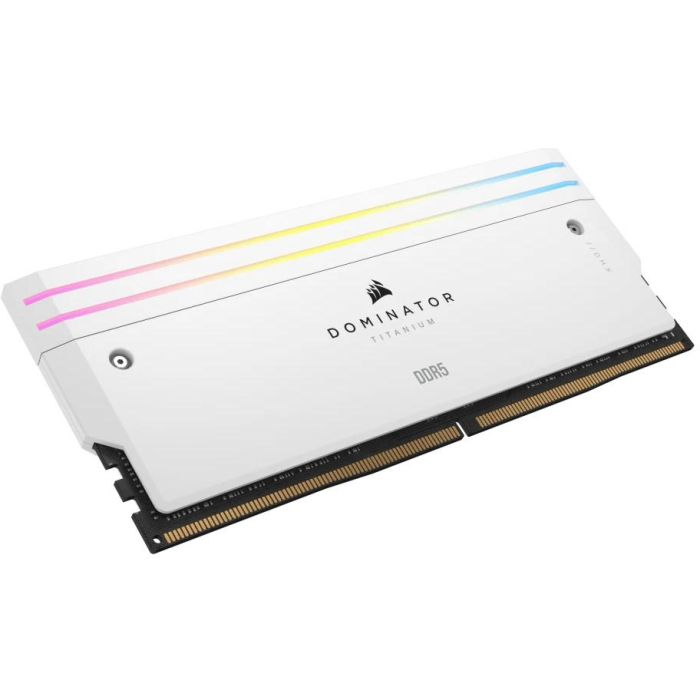 Memoria RAM - CORSAIR - Dominator Titanium RGB DDR5 - 32GB 2x16GB DIMM - 7000MT/s - Intel XMP 3.0 - 1,45V - Blanco (CMP32GX5M2X7000C 1 Memoria RAM - CORSAIR - Dominator Titanium RGB DDR5 - 32GB 2x16GB DIMM - 7000MT/s - Intel XMP 3.0 - 1,45V - Blanco (CMP32GX5M2X7000C 1