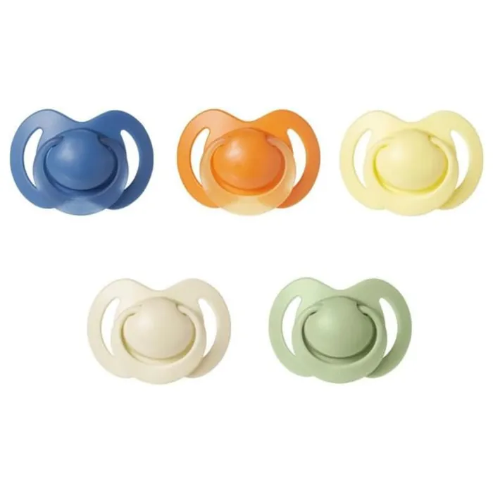 Nuby Pack de 5 Chupetes Ortodóncicos de Silicona para Bebés 18-36 Meses, Multicolor NUB0048526894208