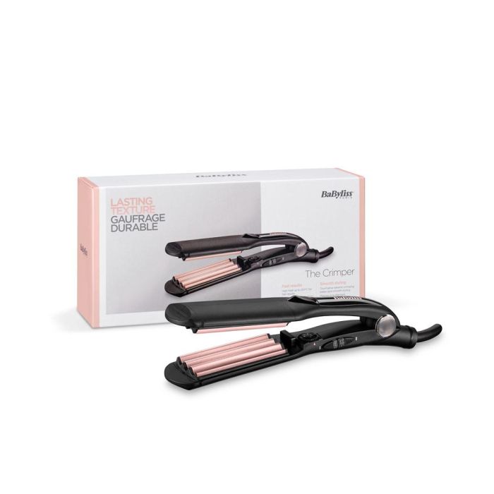 Babyliss Plancha de Pelo Crimper 2165CE 35 mm Ondulador de Pelo Cerámica Turmalina 10 Temperaturas Ajustables