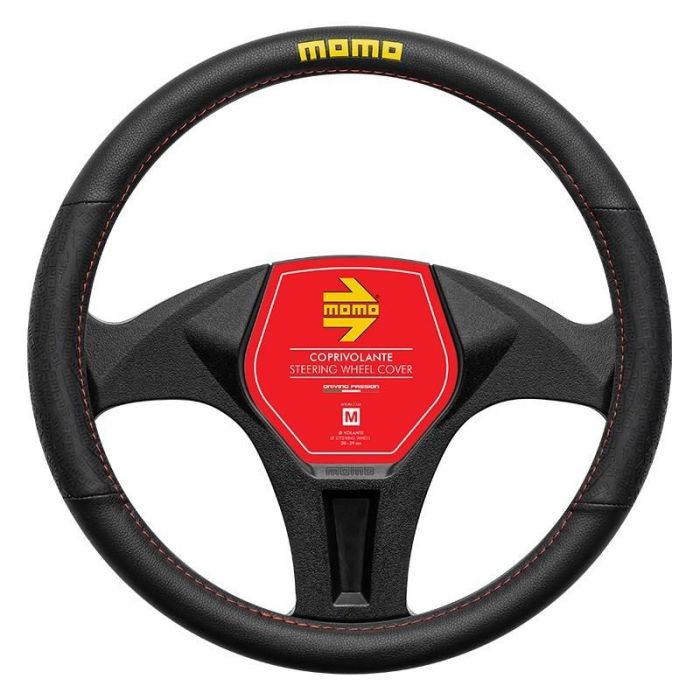 Funda Volante Momo Lap Black-Red M 38-39 cm MOMLSWC0LAPBR Funda Volante Momo Lap Black-Red M 38-39 cm MOMLSWC0LAPBR