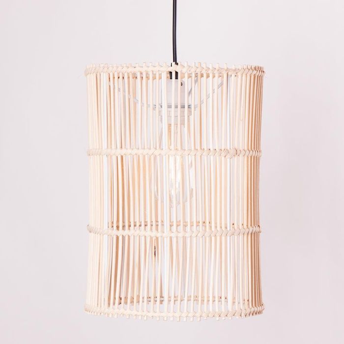 SKD-AP-RATAN Lámpara Colgante Evelynn de Ratán, compatible Bombilla E27 LED, Cable Regulable para Salón, Dormitorio, Comedor 3 SKD-AP-RATAN Lámpara Colgante Evelynn de Ratán, compatible Bombilla E27 LED, Cable Regulable para Salón, Dormitorio, Comedor 3