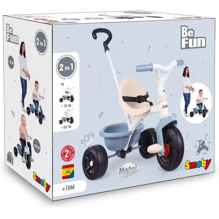 Smoby Triciclo Be Fun Azul 68x52x52 cm Edad Mínima Recomendada: 15 Meses 5
