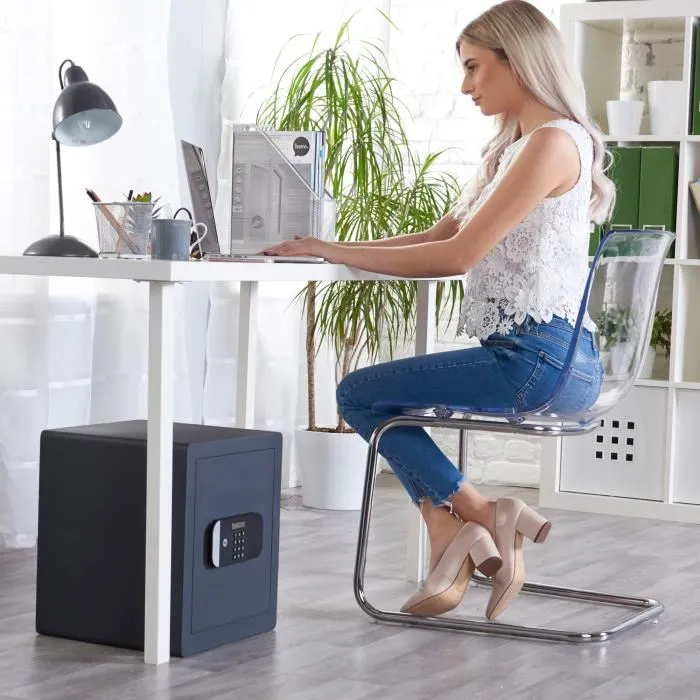 Yale Caja fuerte de alta seguridad con cerradura electrónica y certificación SKG, H.40 x W.35 x D.34 cm (35.5 L) 4