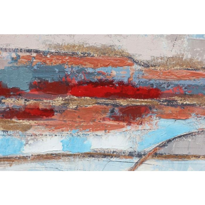 DKD Home Decor Cuadro Moderno Abstracto Multicolor Lienzo MDF 2.8 x 70 x 140 cm (2 Unidades) 2