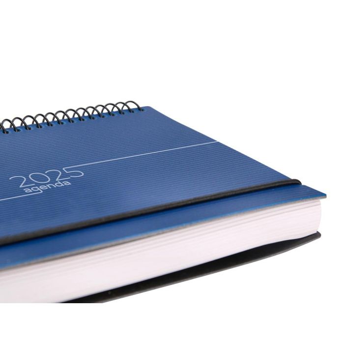 Agenda Espiral Liderpapel Olbia A5 2025 Dia Pagina Color Azul Papel 60 gr 10