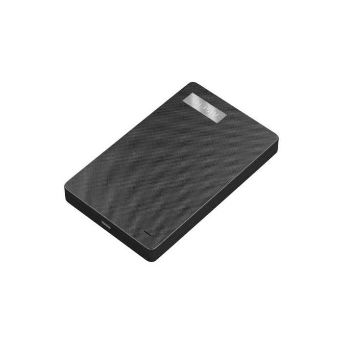 AISENS ASE-2541B Caja Externa para Disco Duro HDD 2.5" SATA a USB-C 3.1 Gen1 Negra. Velocidad 5 Gbps, hasta 2TB, sin herramientas. 1