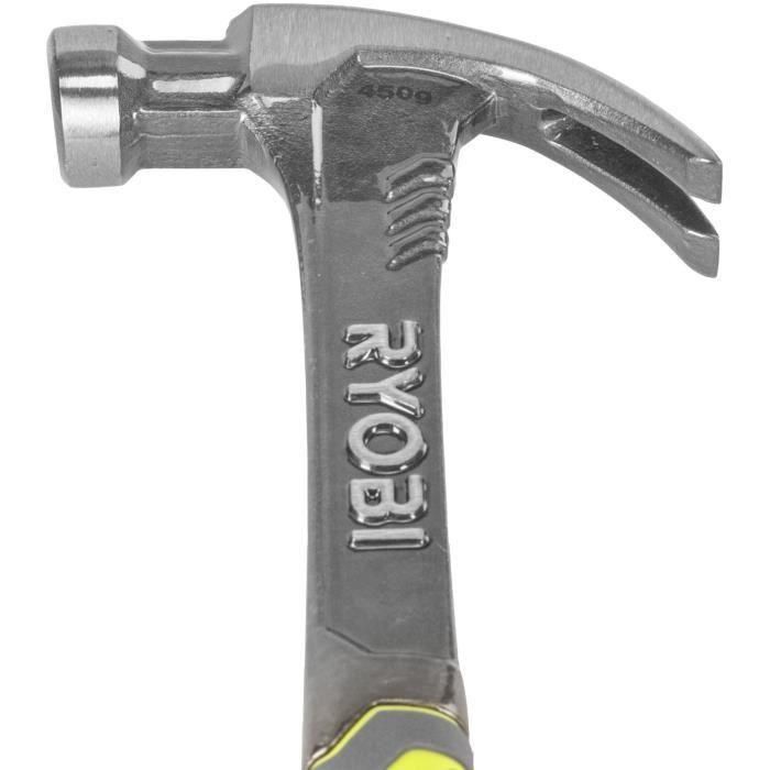 Martillo extractor de clavos - RYOBI - Fibra de vidrio 450g 1 Martillo extractor de clavos - RYOBI - Fibra de vidrio 450g 1