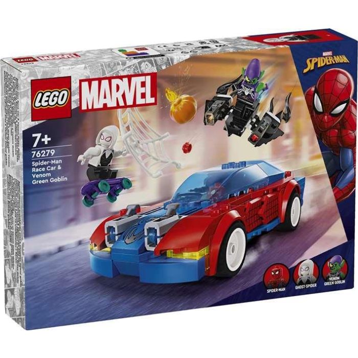 Juego de construccion coche de carreras de spider-man y duende verde venomizado lego marvel Juego de construccion coche de carreras de spider-man y duende verde venomizado lego marvel