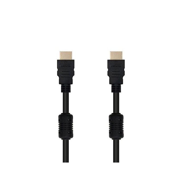 Nanocable 10.15.1810 Cable HDMI 1.4 Alta Velocidad con Ethernet Macho-Macho, Soporta 4K, 3D, Oro 24K, 10m Negro Nanocable 10.15.1810 Cable HDMI 1.4 Alta Velocidad con Ethernet Macho-Macho, Soporta 4K, 3D, Oro 24K, 10m Negro