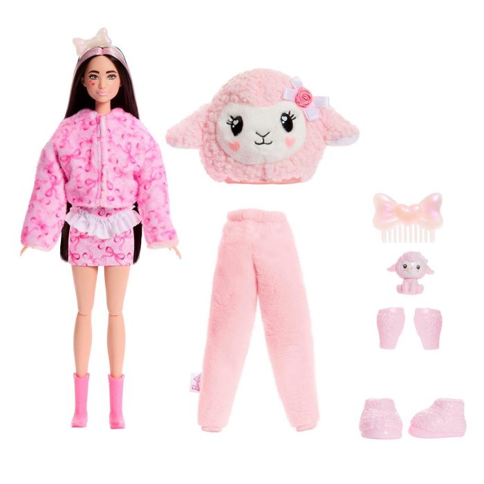 Barbie Muñeca Cutie Reveal Osos Amorosos Ovejita Rosa JJP66 2