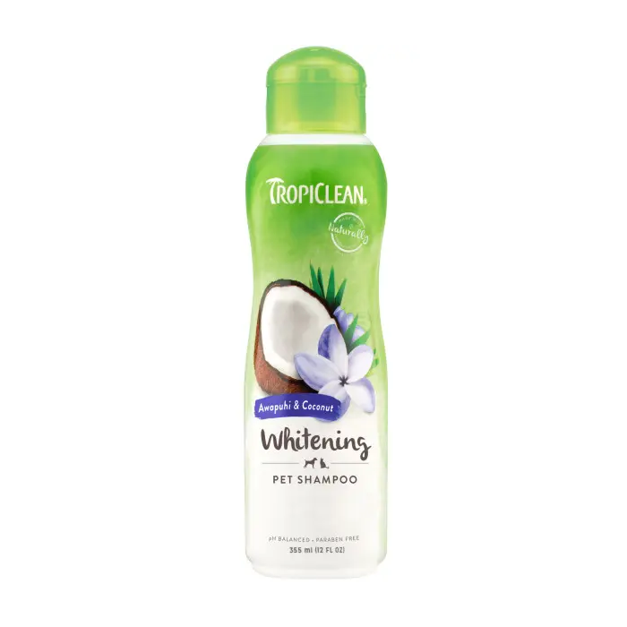 Tropiclean Champú Pelo Blanco Flor Awapuhi Coco 355 mL