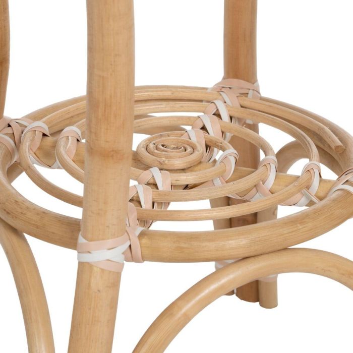 Mesa auxiliar 50 x 50 x 67 cm Natural Beige Ratán 5 Mesa auxiliar 50 x 50 x 67 cm Natural Beige Ratán 5