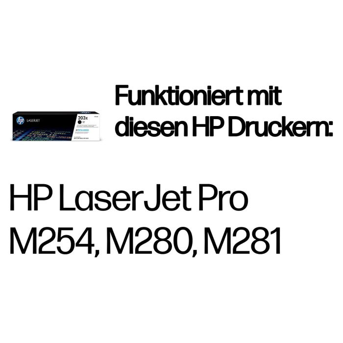 HP Toner Negro LaserJet Nº 203X para M254, M280 1