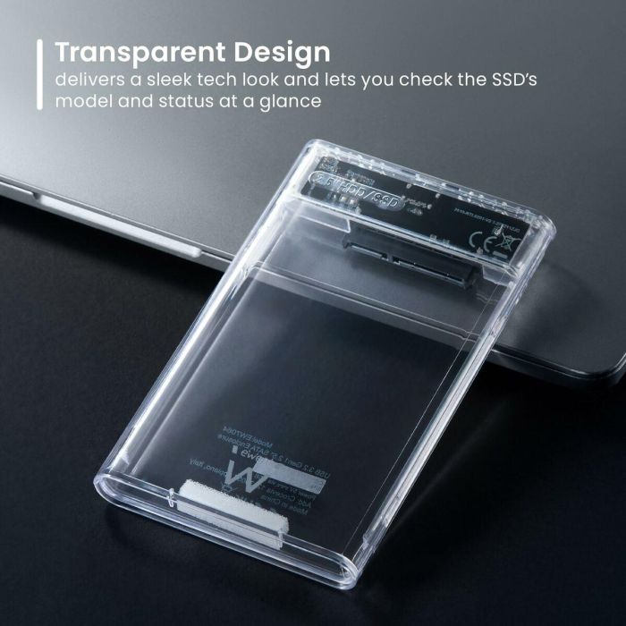 Disco Duro Externo Ewent EW7064 Transparente 1 Disco Duro Externo Ewent EW7064 Transparente 1