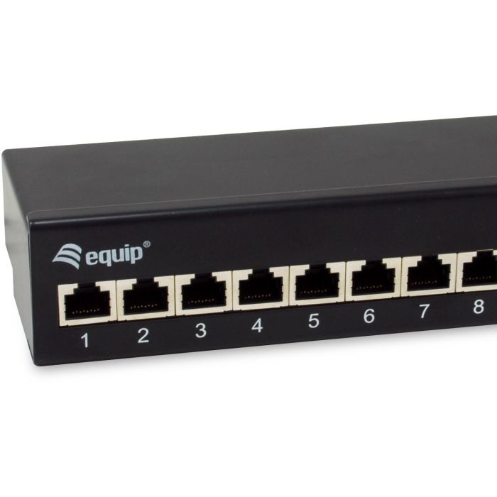Equip Patchpanel 12x RJ45 Cat6A FTP 1HE Premium schwarz 2