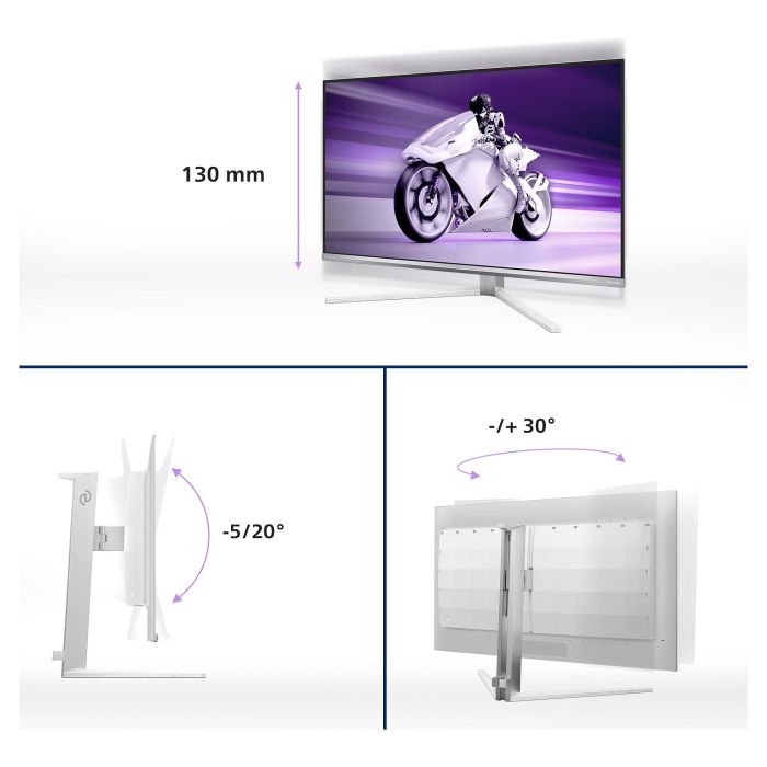 Philips 32M2N8900 Monitor 31.5" QD-OLED 4K UHD 3840x2160 0.03ms 240Hz Blanco 6 Philips 32M2N8900 Monitor 31.5" QD-OLED 4K UHD 3840x2160 0.03ms 240Hz Blanco 6