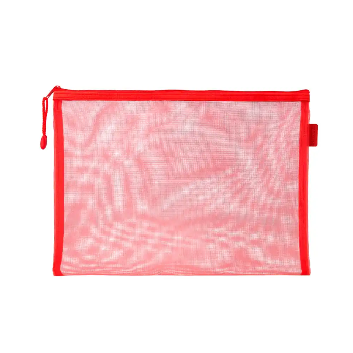 Liderpapel Bolsa Zipper Bag Poliéster Transpirable Multiusos DIN A5 Rojo 175x235x3 mm 1