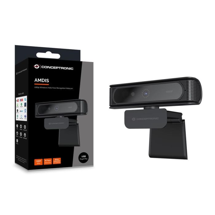 Webcam Fhd Conceptronic Amdis 1080P Usb 6