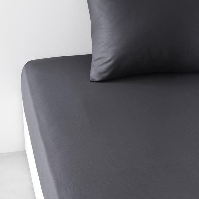 Hoy estiquial hoy Charg - 90 x 190 cm - 1 persona - 100% une algodón - carbón 2 Hoy estiquial hoy Charg - 90 x 190 cm - 1 persona - 100% une algodón - carbón 2