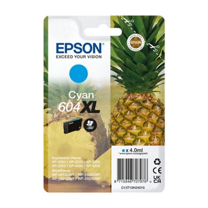 EPSON Cartucho Cian 604XL XP-2200, WF-2910DWF Piña EPSON Cartucho Cian 604XL XP-2200, WF-2910DWF Piña