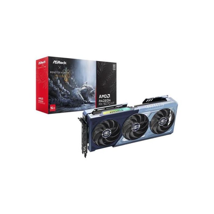 ASRock RX 9070 XT Monster Hunter Wilds Edition 16GB GDDR6 1HDMI+3DP (RX9070XT MH 16G)