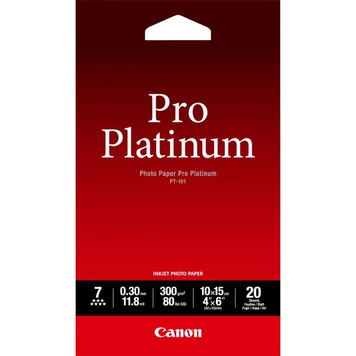 Canon 2768B013 Papel Fotográfico Brillo 10x15 cm (4x6") 20 Hojas
