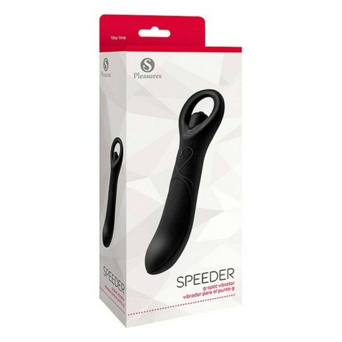 Vibrador Punto G S Pleasures Speeder Negro 1 Vibrador Punto G S Pleasures Speeder Negro 1