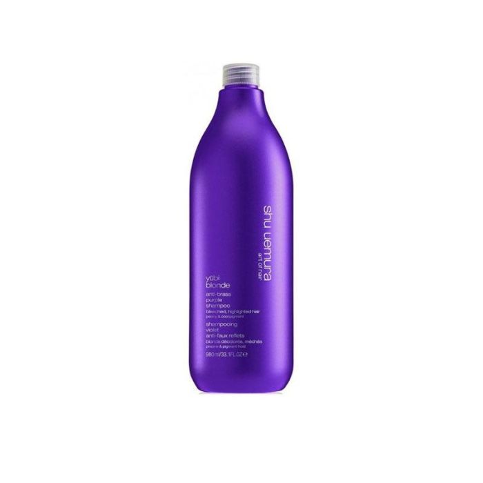 Shu Uemura Yubi Blonde AntiBrass Purple Shampoo 980ml - Elimina tonos amarillos, hidrata y restaura brillo en cabello rubio Shu Uemura Yubi Blonde AntiBrass Purple Shampoo 980ml - Elimina tonos amarillos, hidrata y restaura brillo en cabello rubio