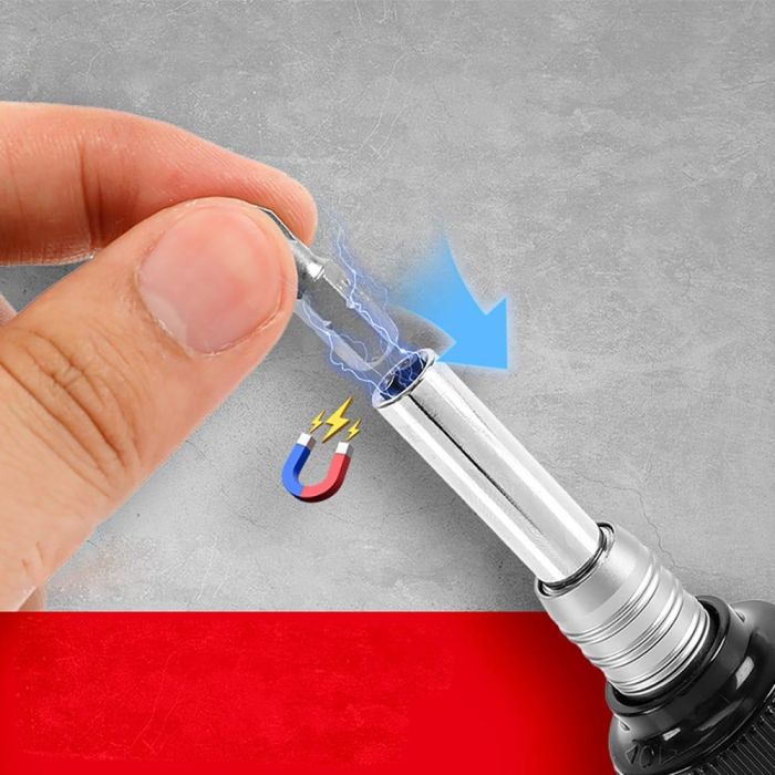 Workpro Destornillador de Carraca. Juego de 11 Piezas con Mango Magnético y Puntas de Cromo Vanadio (Sl3, Sl6, Ph1, Ph2, Ph3, H4, H5, H6, T20, T25) y Barra de Extensión 4