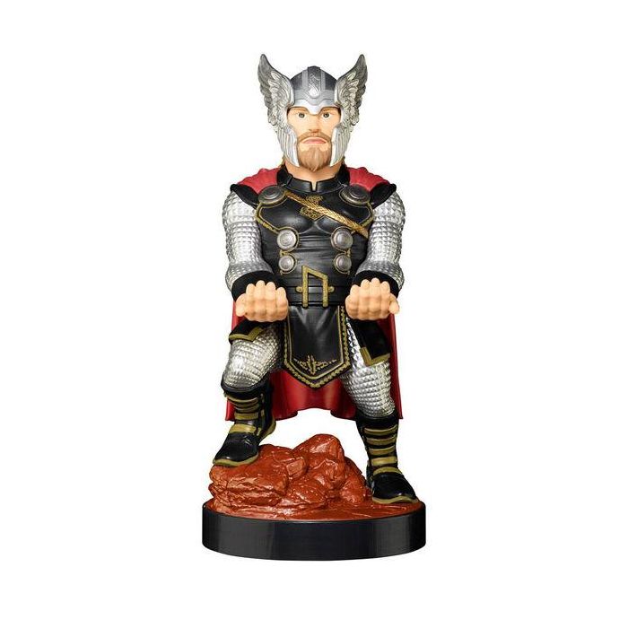 EXQUISITE GAMING Cable Guy Soporte Thor Marvel para mandos y móviles, figura de 21cm compatible con PS5, Xbox Series X/S y iPhone