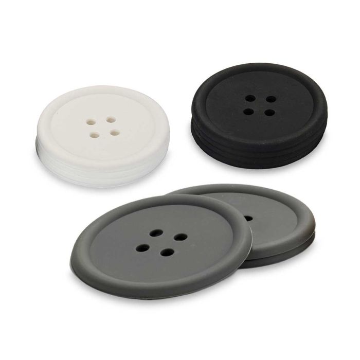 Set 4 Posavasos de Silicona Kinvara - 9x9 cm, Color Oscuro (48 Unidades) 1 Set 4 Posavasos de Silicona Kinvara - 9x9 cm, Color Oscuro (48 Unidades) 1