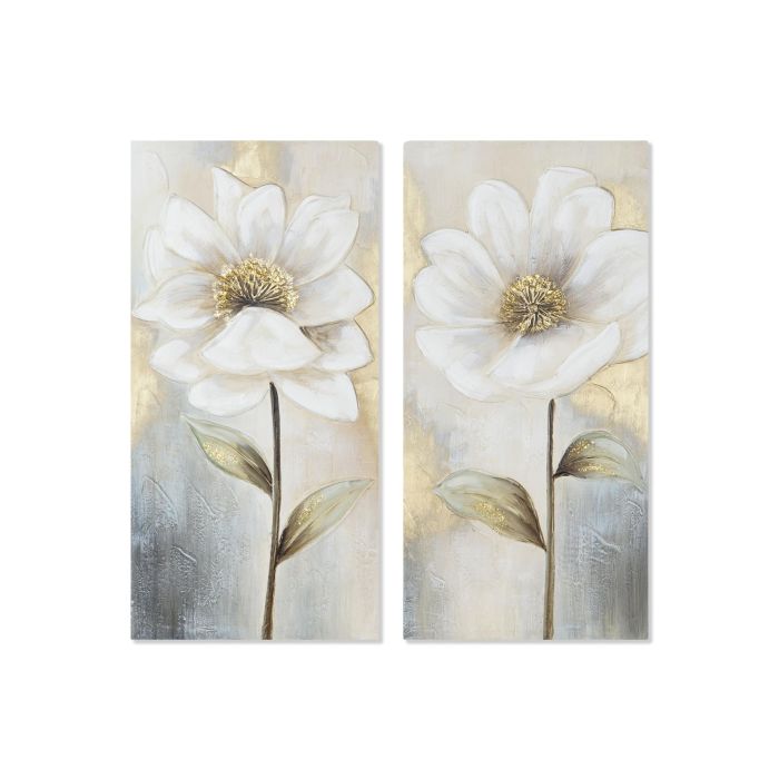 Cuadro Tradicional DKD Home Decor Dorado Multicolor 3 x 80 x 40 cm (4 Unidades)