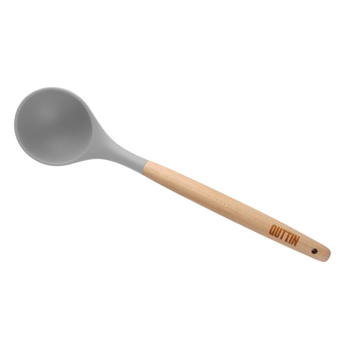 Quttin Cucharon de Cocina con Mango de Madera y Tacto Suave - Largo 31,5 cm (18 Unidades) 2 Quttin Cucharon de Cocina con Mango de Madera y Tacto Suave - Largo 31,5 cm (18 Unidades) 2