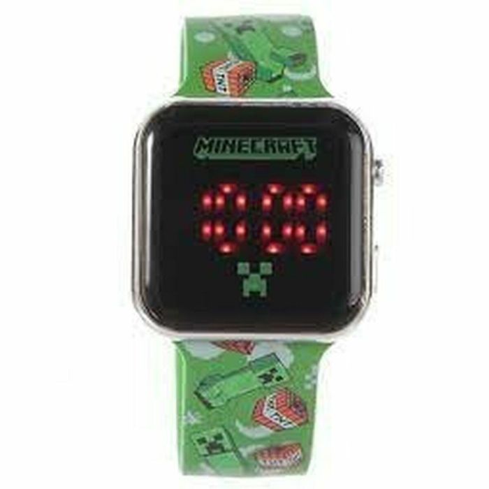 Minecraft Reloj LED para Niños con Luz y Funciones de 3.5cm - Incluye Pilas LR41, Fabricado en Plástico (Edad Mínima 3 Años) 8 Minecraft Reloj LED para Niños con Luz y Funciones de 3.5cm - Incluye Pilas LR41, Fabricado en Plástico (Edad Mínima 3 Años) 8
