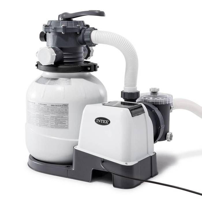 Intex Filtro de Arena 6 m³/h Piscinas 36m³ con Prefiltro, Válvula 6 Vías, Control Digital, 23kg Arena, Adaptadores 32-38mm 0 Intex Filtro de Arena 6 m³/h Piscinas 36m³ con Prefiltro, Válvula 6 Vías, Control Digital, 23kg Arena, Adaptadores 32-38mm 0