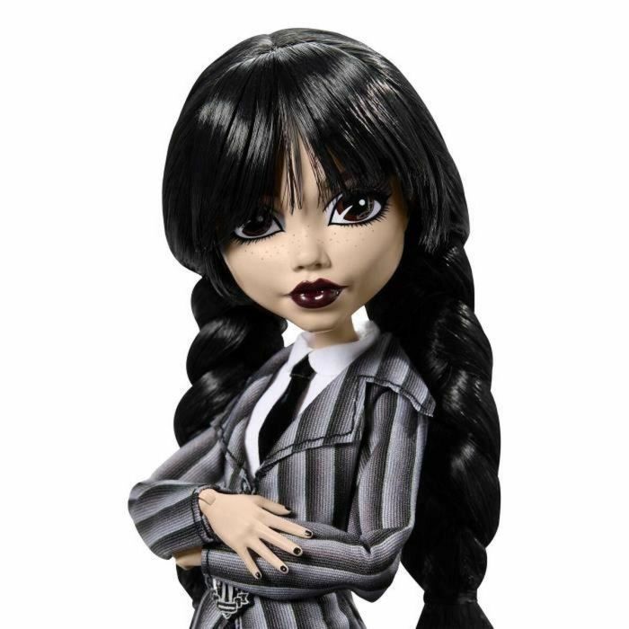 Monster High Muñeca Miércoles Addams en Uniforme con Cosa HXJ04 1 Monster High Muñeca Miércoles Addams en Uniforme con Cosa HXJ04 1