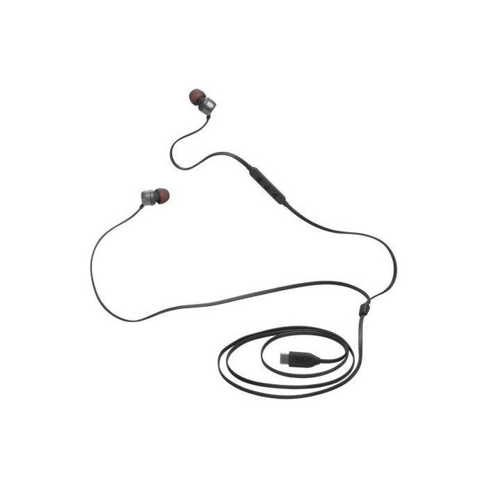 JBL Auriculares In-Ear Tune 310C USB-C con Micrófono Negros JBLT310CBLK Sonido JBL Pure Bass Audio de Alta Resolución