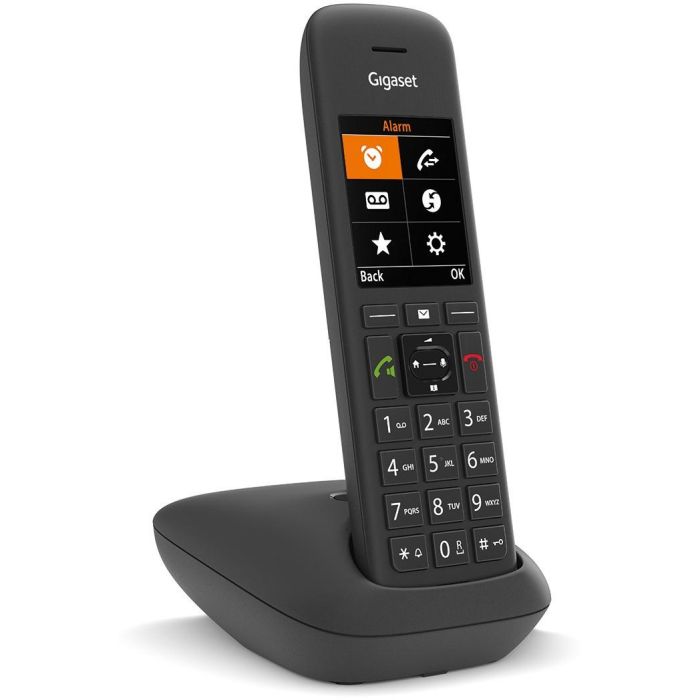 GIGASET C575 schwarz schnurlos analog (DECT) TFT-Farb-Display Freisprechen Adressbuch fr 200 Eintrge Wecker Kalender 1