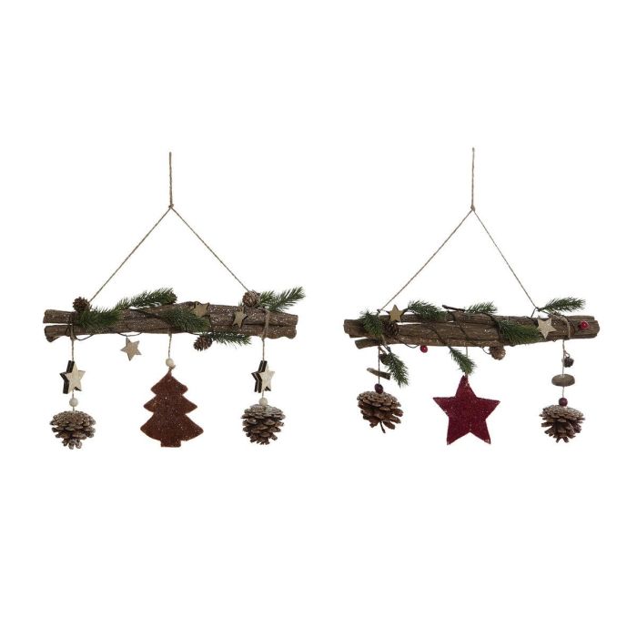 Decoracion Colgante Navidad Alpina DKD Home Decor Multicolor 6 x 39 x 47 cm (2 Unidades) Decoracion Colgante Navidad Alpina DKD Home Decor Multicolor 6 x 39 x 47 cm (2 Unidades)